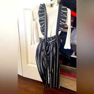 SHEIN pinstriped matching set 4T